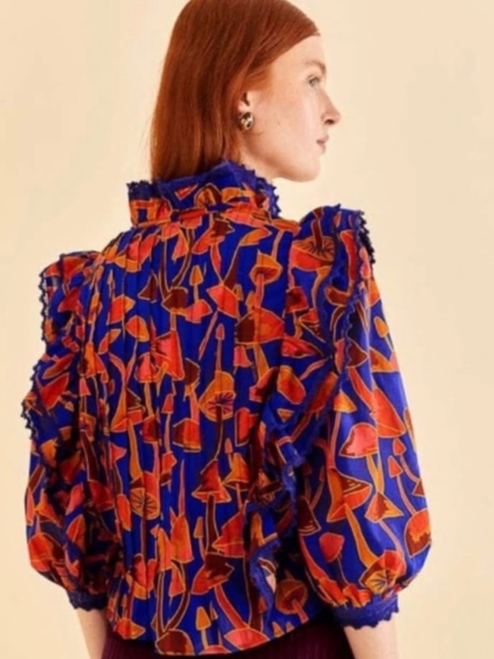 Farm Rio Mushrooms shirt - Picture 2 of 5